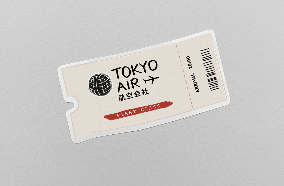 Plane Ticket – Sticker