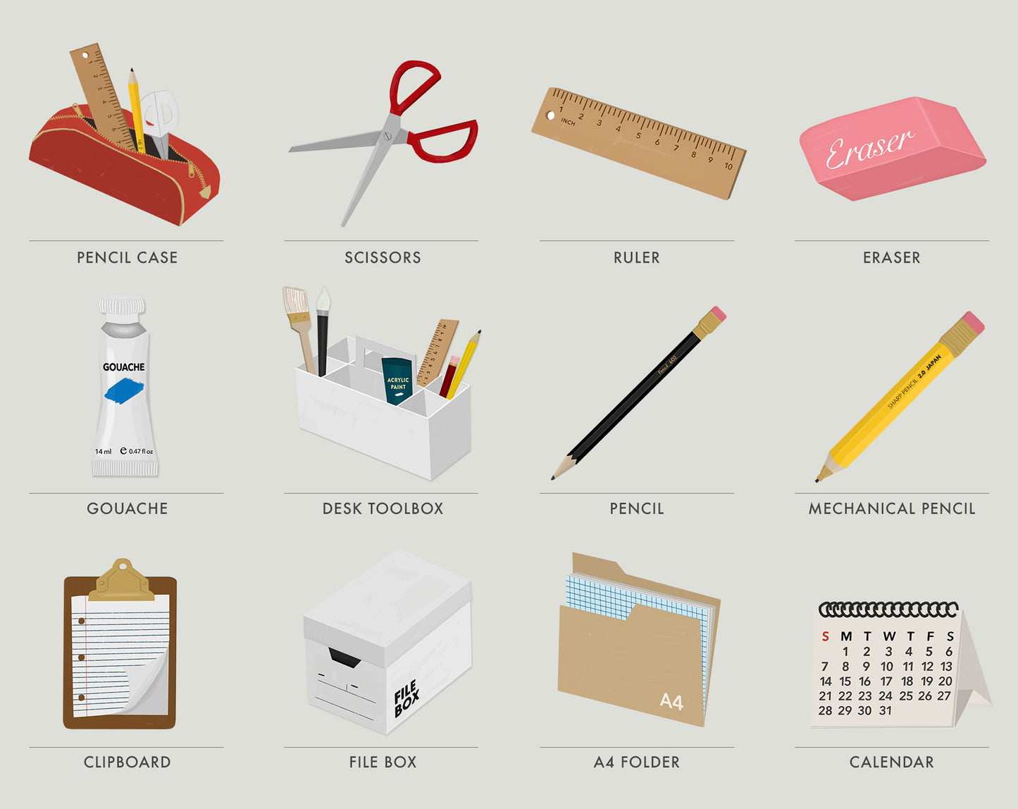 Office Essentials – Sticker Sheet