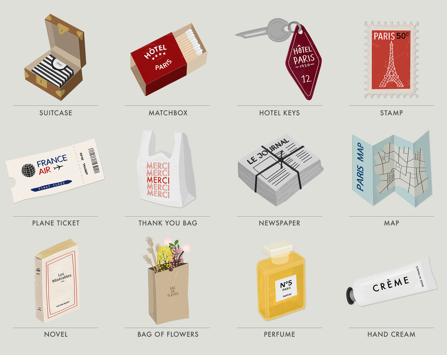 Paris – Sticker Sheet