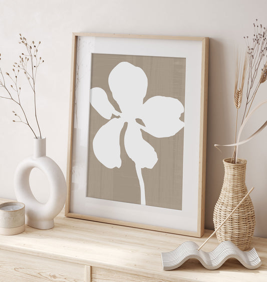 White Flower Art Print