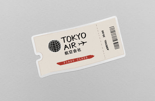 Plane Ticket – Sticker