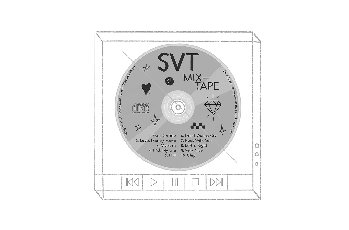 Seventeen Mixtape – Sticker